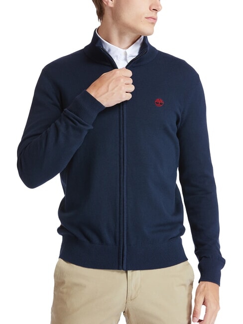 TIMBERLAND WILLIAMS RIVER Pullover mit Reißverschluss dunkler Saphir - Herrenpullover