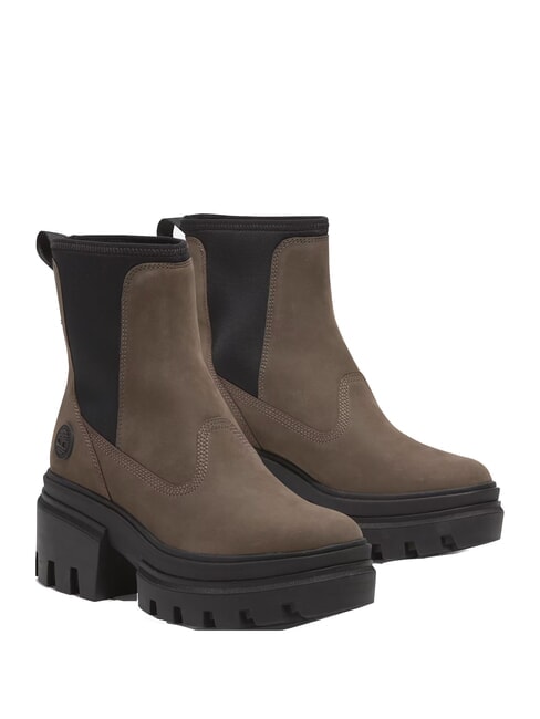 TIMBERLAND EVERLEIGH MID  Hohe Stiefeletten mittelbraunes Nubuk - Damenschuhe