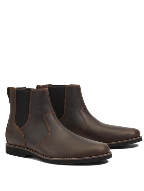 TIMBERLAND WOODHULL MID  Stiefeletten aus Leder Dunkelbraun - Herrenschuhe