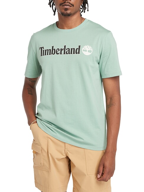 TIMBERLAND KENNEBEC RIVER LINEAR LOGO Baumwoll t-shirt granitgrün - Herren-T-Shirts