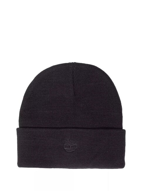 TIMBERLAND EMBROIDERED LOGO  Mütze mit Umschlag SCHWARZ - Mützen/Hüte