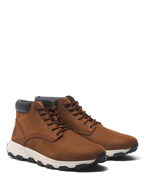 TIMBERLAND WINSOR PARK MID  Leder-Sneakers Cognac - Herrenschuhe