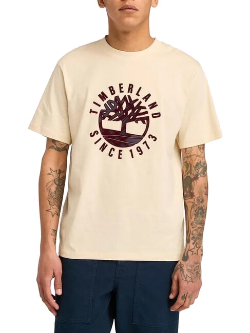 TIMBERLAND HOLIDAY FRONT GRAPHIC Baumwoll-T-Shirt Angora - Herren-T-Shirts