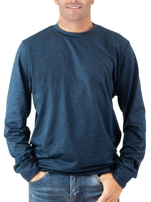 JOHN RICHMOND KUDRO Sweatshirt mit Rundhalsausschnitt und geprägtem Logo dunkles Marineblau - Sweatshirts Herren
