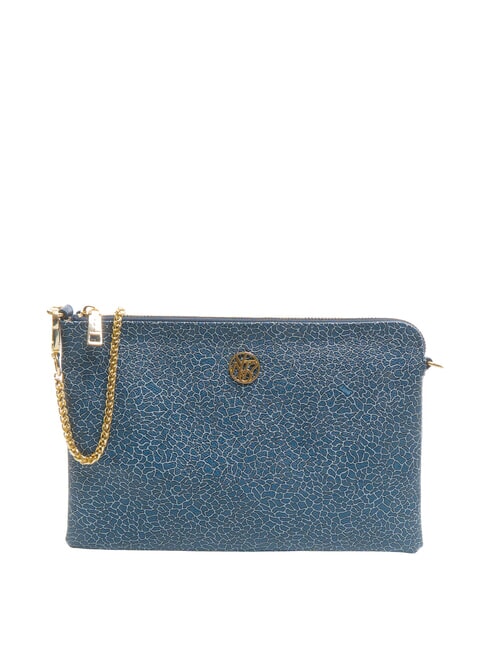 YNOT LUX Clutch mit Schultergurt Blau - Damentaschen