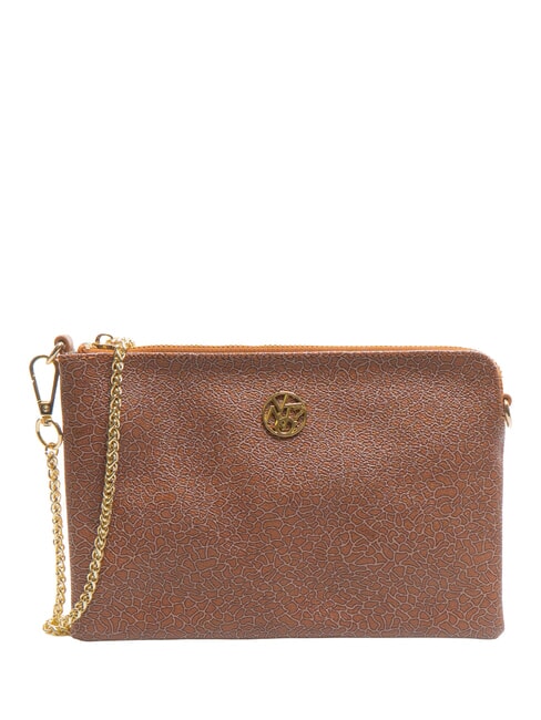 YNOT LUX Clutch mit Manschette Tabak - Damentaschen