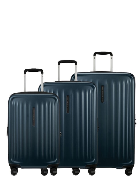 SAMSONITE FYRM Set Handgepäck + mittel + groß Stahlblau - Trolleyset