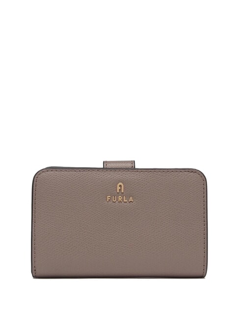 FURLA CAMELIA Geldbörse aus Leder für Damen Stuckgrau+Ballerina I Int. - Brieftaschen Damen