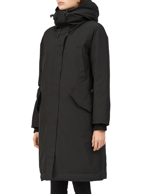 CANADIAN ATHABASCA Langer Parka mit Kapuze Schwarz - Damenjacken