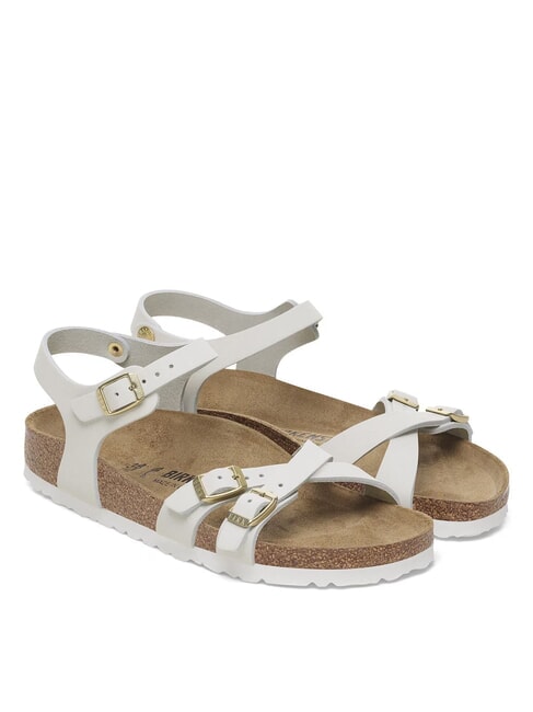 BIRKENSTOCK KUMBA Slipper mit drei Riemen Altweiß - Damenschuhe