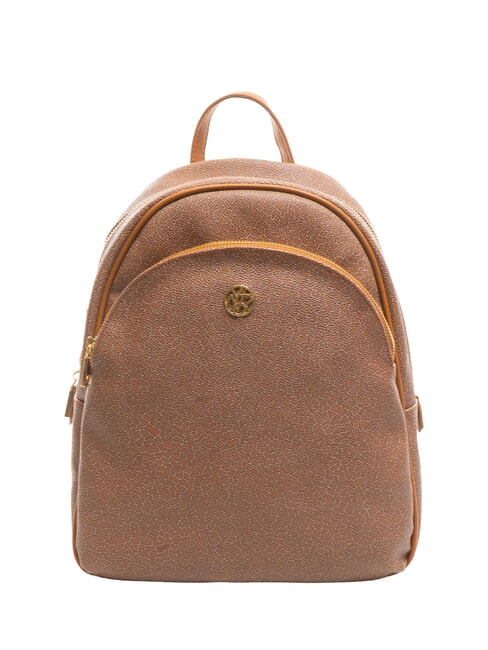 YNOT LUX Runder Rucksack mit Tasche Tabak - Damentaschen