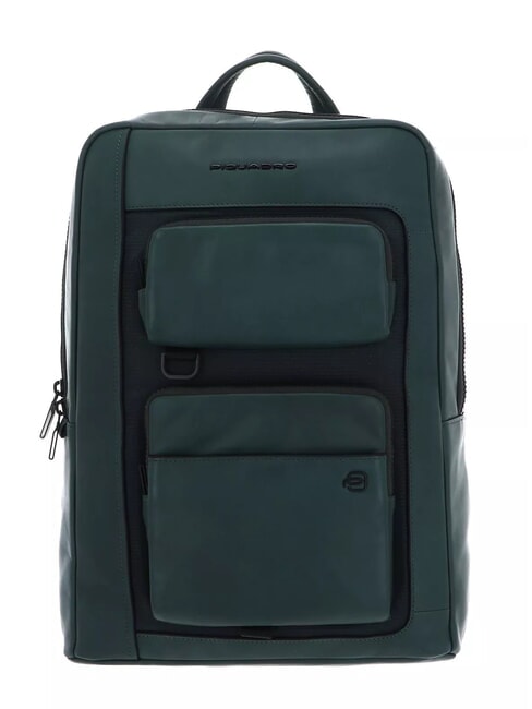 PIQUADRO LIKO Laptop-Rucksack 14"/ iPad 12,9" GRÜN - PC-Rucksäcke