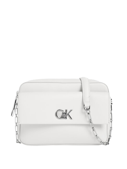 CALVIN KLEIN CK RE-LOCK Umhängetasche mit Tasche Lilienweiß - Damentaschen