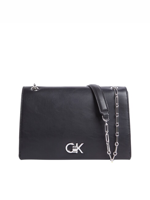 CALVIN KLEIN CK RE-LOCK Wandelbarer Mittelaustausch auf Schwarz - Damentaschen