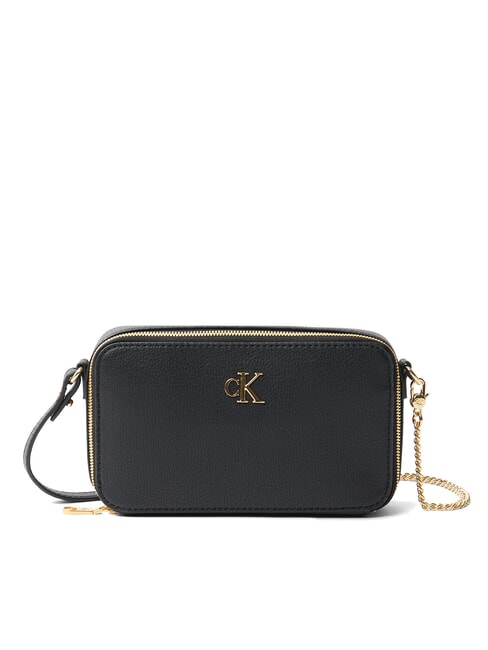 CALVIN KLEIN CKJ MINIMAL MONOGRAM Kameratasche Umhängetasche auf Schwarz - Damentaschen