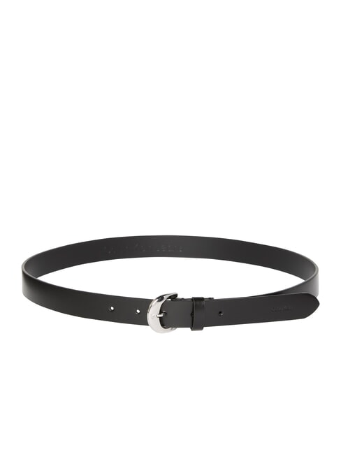 CALVIN KLEIN CKJ PLAQUE Ledergürtel auf Schwarz - Gürtel