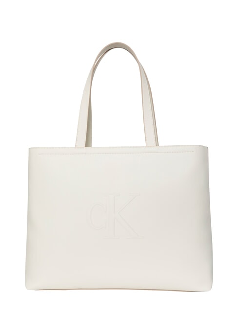 CALVIN KLEIN SCULPTED Slim Umhängetasche Lilienweiß - Damentaschen