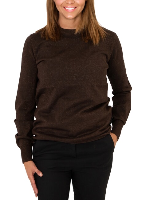 JOHN RICHMOND PARANA Lurex-Cardigan mit Rundhalsausschnitt dunkel - Damenpullover
