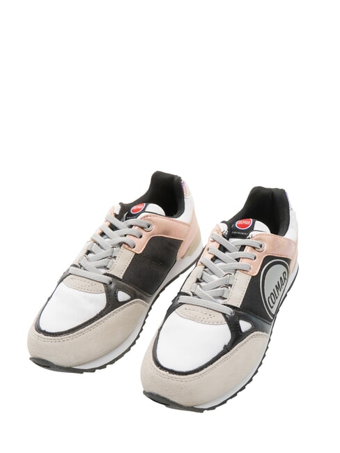 COLMAR SUPREME KITE  Turnschuhe weiß/schwarz/liblau/pink - Kinderschuhe