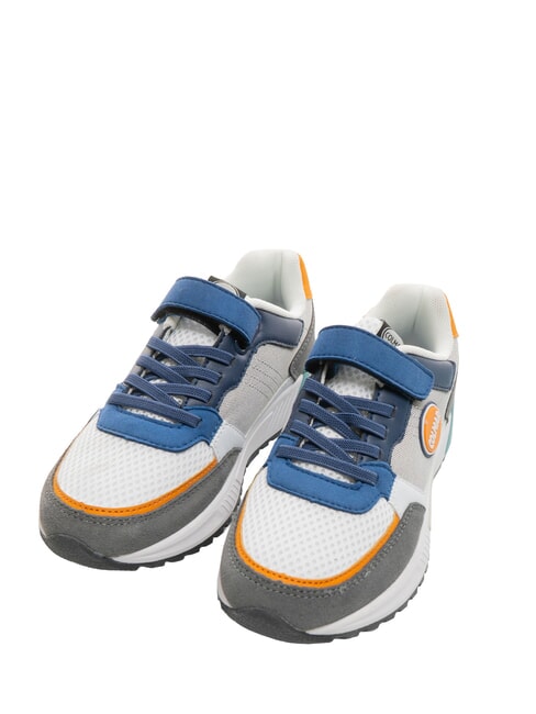 COLMAR DALTON DIP Sneaker mit Riss weiß/blau/grau/orange - Kinderschuhe