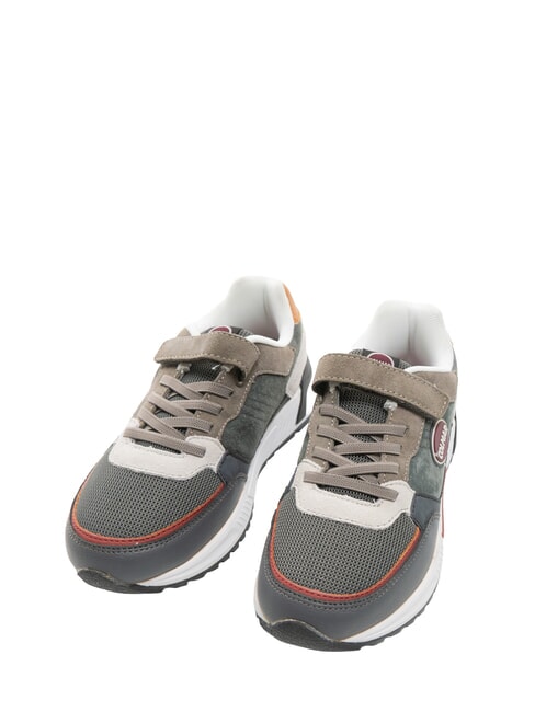 COLMAR DALTON CROSS KIDS Turnschuhe anthrazit/taupe/burgund - Kinderschuhe