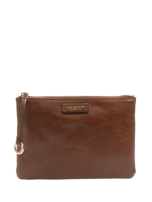 THE BRIDGE CARLOTTA  Clutch aus Leder BRAUN - Damentaschen