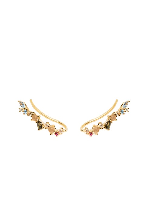 PDPAOLA ATELIER EUPHORIA Ohrringe mit farbigen Steinen Gold - Ohrringe