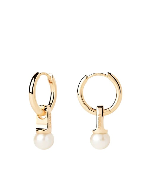 PDPAOLA THE NEW ESSENTIALS LA PERLA Vergoldete Creolen Gold - Ohrringe