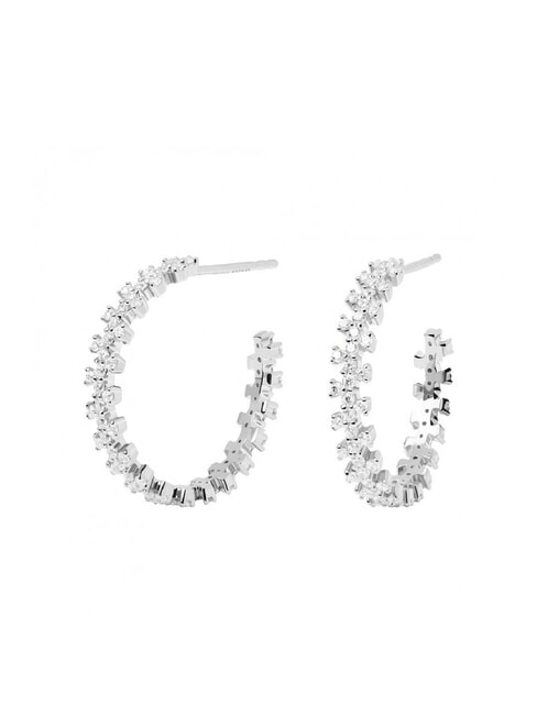 PDPAOLA THE NEW ESSENTIALS CROWN Silberohrringe mit Zirkonia Silber - Ohrringe
