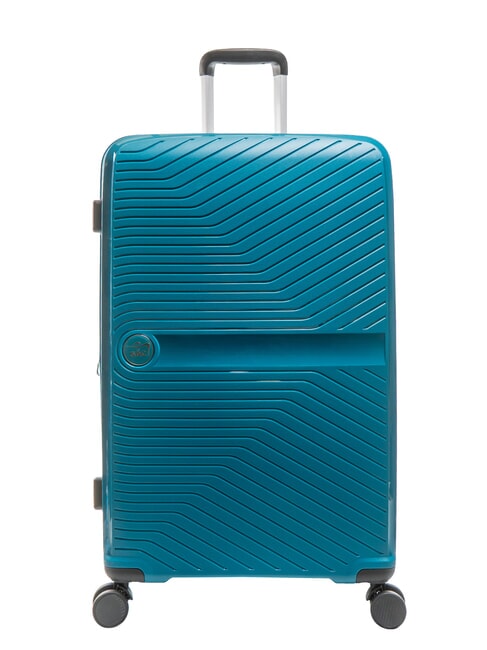 LESAC SLIDE Großer erweiterbarer Trolley petrolblau - Harte Trolleys