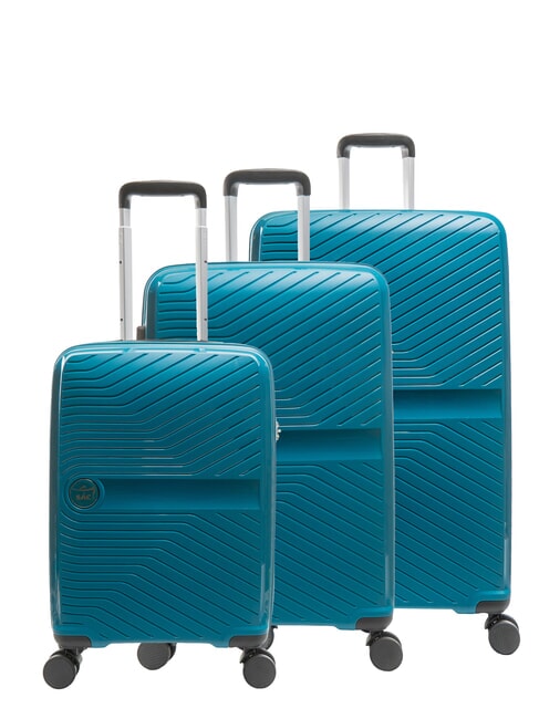 LESAC SLIDE Set mit 3 Trolleys: Kabine+mittel, groß exp petrolblau - Trolleyset