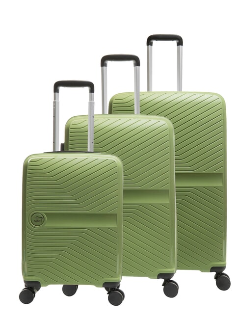 LESAC SLIDE Set mit 3 Trolleys: Kabine+mittel, groß exp Salbeigrün - Trolleyset