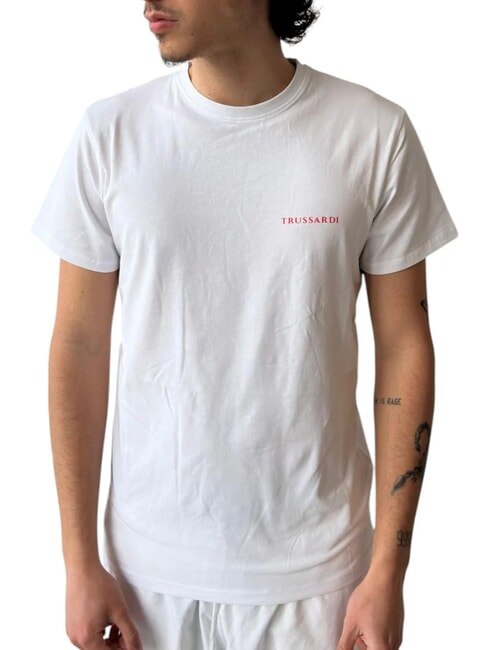 TRUSSARDI BRUSH  Kurzarm-T-Shirt Weiß - Herren-T-Shirts