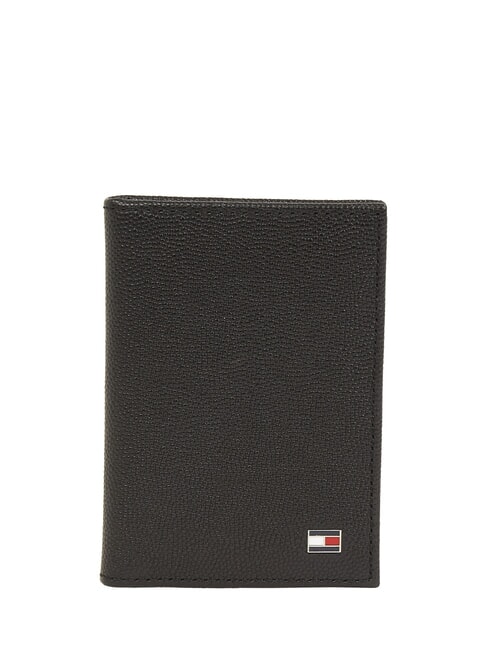 TOMMY HILFIGER TH FLAG  Vertikale Lederbrieftasche Schwarz - Brieftaschen Herren