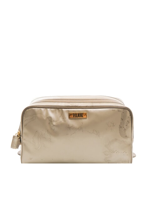 ALVIERO MARTINI PRIMA CLASSE GEO Kosmetiktasche mit Doppelreißverschluss Sekt - Beauty-Case