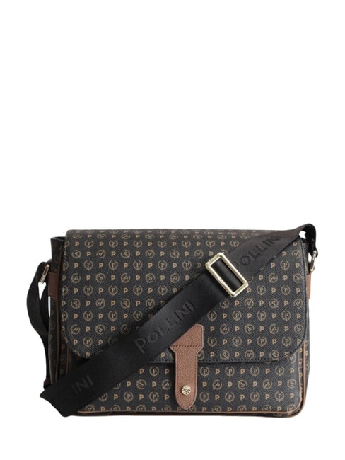 POLLINI HERITAGE Schulterkurier Schwarz Braun - Damentaschen