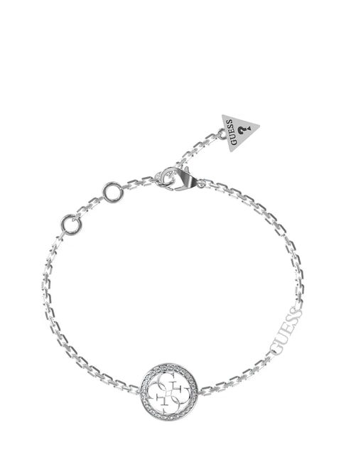 GUESS 4G LOGO Armband mit Kristallen SILBER - Armbänder