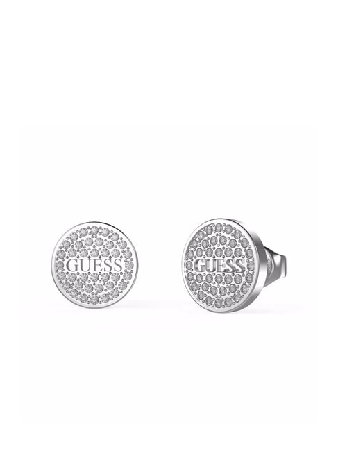 GUESS STUDS PARTY Ohrstecker mit Logo und Zirkonia SILBER - Ohrringe