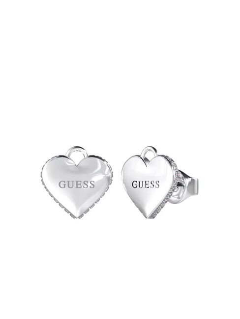 GUESS FALLING IN LOVE Herzschloss-Ohrringe SILBER - Ohrringe
