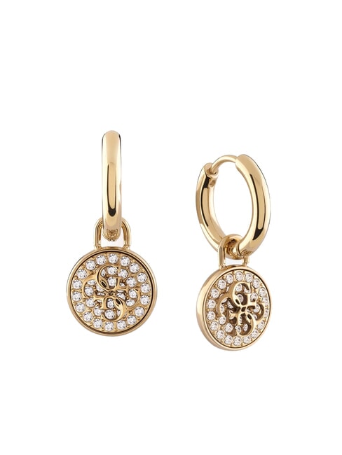 GUESS DREAMING Creolen mit Anhängern gelbes Gold - Ohrringe