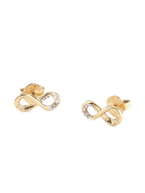 GUESS ENDLESS DREAM Unendlichkeitssymbol-Ohrringe mit Zirkonia gelbes Gold - Ohrringe