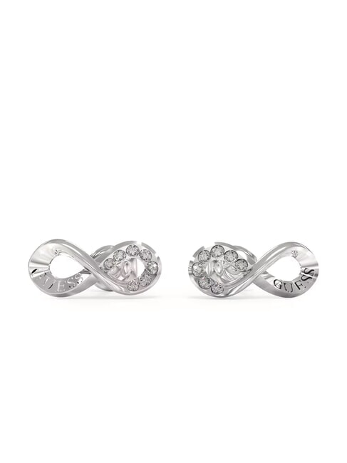 GUESS ENDLESS DREAM Unendlichkeitssymbol-Ohrringe mit Zirkonia SILBER - Ohrringe