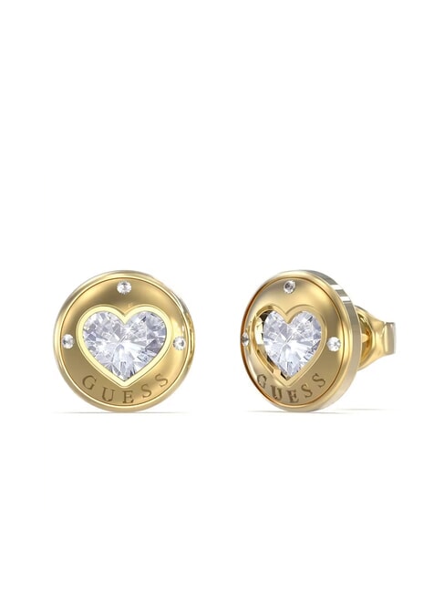 GUESS ROLLING HEARTS Ohrringe mit Herz-Set gelbes Gold - Ohrringe