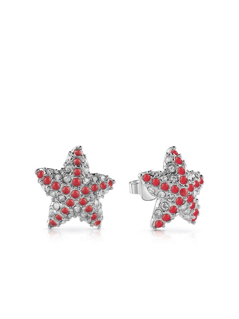GUESS STARFISH Seestern-Ohrringe mit Kristallen SILBER - Ohrringe
