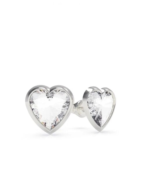 GUESS FROM WITH LOVE Herzohrringe mit Kristallen SILBER - Ohrringe