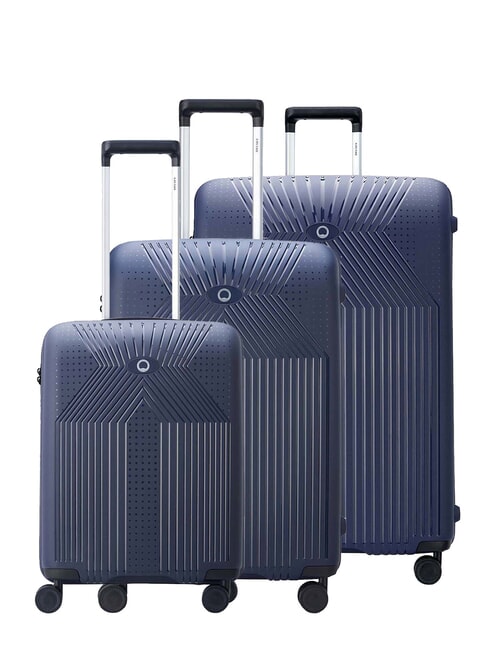 DELSEY ORDENER 3er-Set Trolleys: Kabine+mittel+groß Blau - Trolleyset
