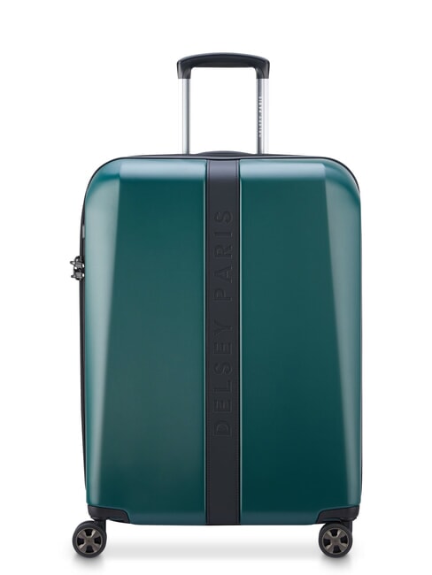 DELSEY PROMENADE HARD 2.0 Mittelgroßer erweiterbarer Trolley Leguan - Harte Trolleys