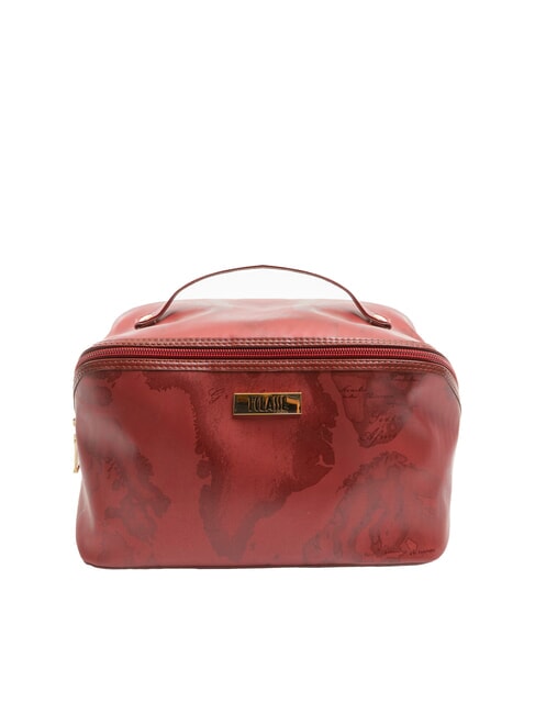 ALVIERO MARTINI PRIMA CLASSE GEO Großer quadratischer Kosmetikkoffer glänzend rot - Beauty-Case