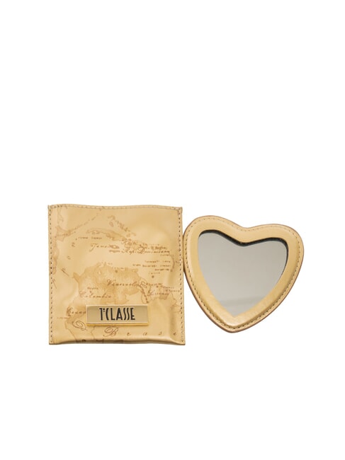 ALVIERO MARTINI PRIMA CLASSE GEO Herzspiegel mit Etui dunkles Gold - Taschenzubehör