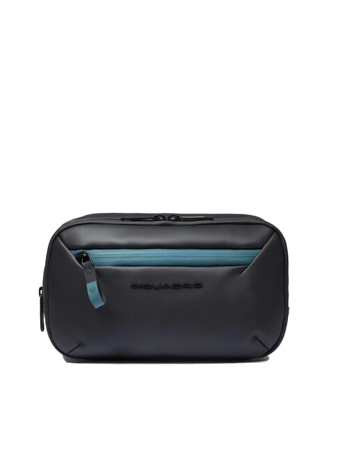 PIQUADRO CORNER SPECIALE GOMMATO Wasserabweisendes Beautycase Schwarz - Beauty-Case